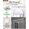 image:imageEnsenior Modern Brushed Nickel Bathroom Vanity Light 24 inch Builtin Dimmer 1100LM Dimmable 5CCT Led Bath Lights Bar Vanity Light for Bathroom Mirror Cabinets BedroomFCC amp ETL CertificatedBrushed Nickel