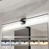 image:imageEnsenior Modern Brushed Nickel Bathroom Vanity Light 24 inch Builtin Dimmer 1100LM Dimmable 5CCT Led Bath Lights Bar Vanity Light for Bathroom Mirror Cabinets BedroomFCC amp ETL CertificatedBlack