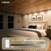 image:imageEnsenior 16 Pack 3 Inch LED Recessed Ceiling Light Dimmable 2700K5000K 5CCT 500LM 6W 120V High Brightness Canless Wafer Downlight  ETLampFCCampIC5000k4000k3500k3000k2700k  5cct Black