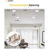 image:imageEnsenior 16 Pack 3 Inch LED Recessed Ceiling Light Dimmable 2700K5000K 5CCT 500LM 6W 120V High Brightness Canless Wafer Downlight  ETLampFCCampIC5000k4000k3500k3000k2700k  5cct White