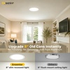 image:imageEnsenior 16 Pack 3 Inch LED Recessed Ceiling Light Dimmable 2700K5000K 5CCT 500LM 6W 120V High Brightness Canless Wafer Downlight  ETLampFCCampIC5000k4000k3500k3000k2700k  5cct White