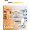 image:imageEnsenior 16 Pack 3 Inch LED Recessed Ceiling Light Dimmable 2700K5000K 5CCT 500LM 6W 120V High Brightness Canless Wafer Downlight  ETLampFCCampIC5000k4000k3500k3000k2700k  5cct White