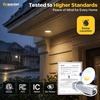 image:imageEnsenior 16 Pack 3 Inch LED Recessed Ceiling Light Dimmable 2700K5000K 5CCT 500LM 6W 120V High Brightness Canless Wafer Downlight  ETLampFCCampIC5000k4000k3500k3000k2700k  5cct White
