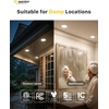 image:imageEnsenior 16 Pack 3 Inch LED Recessed Ceiling Light Dimmable 2700K5000K 5CCT 500LM 6W 120V High Brightness Canless Wafer Downlight  ETLampFCCampIC5000k4000k3000k  3cct White