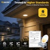image:imageEnsenior 16 Pack 3 Inch LED Recessed Ceiling Light Dimmable 2700K5000K 5CCT 500LM 6W 120V High Brightness Canless Wafer Downlight  ETLampFCCampIC5000k  White