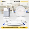 image:imageEnsenior 16 Pack 3 Inch LED Recessed Ceiling Light Dimmable 2700K5000K 5CCT 500LM 6W 120V High Brightness Canless Wafer Downlight  ETLampFCCampIC5000k4000k3000k  3cct White