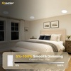 image:imageEnsenior 16 Pack 3 Inch LED Recessed Ceiling Light Dimmable 2700K5000K 5CCT 500LM 6W 120V High Brightness Canless Wafer Downlight  ETLampFCCampIC5000k4000k3500k3000k2700k  5cct White