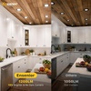 image:imageEnsenior 16 Pack 3 Inch LED Recessed Ceiling Light Dimmable 2700K5000K 5CCT 500LM 6W 120V High Brightness Canless Wafer Downlight  ETLampFCCampIC5000k4000k3500k3000k2700k  5cct Black