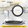 image:imageEnsenior 16 Pack 3 Inch LED Recessed Ceiling Light Dimmable 2700K5000K 5CCT 500LM 6W 120V High Brightness Canless Wafer Downlight  ETLampFCCampIC5000k4000k3500k3000k2700k  5cct Black