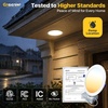 image:imageEnsenior 16 Pack 3 Inch LED Recessed Ceiling Light Dimmable 2700K5000K 5CCT 500LM 6W 120V High Brightness Canless Wafer Downlight  ETLampFCCampIC5000k4000k3500k3000k2700k  5cct White