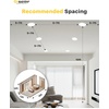 image:imageEnsenior 16 Pack 3 Inch LED Recessed Ceiling Light Dimmable 2700K5000K 5CCT 500LM 6W 120V High Brightness Canless Wafer Downlight  ETLampFCCampIC6000k5000k4000k3500k3000k2700k  6cct White