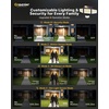 image:imageEnsenior Solar Motion Lights Outdoor Security Flood Lights 3Head 3Pack3 Pack