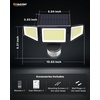 image:imageEnsenior Solar Motion Lights Outdoor Security Flood Lights 3Head 3Pack3 Pack