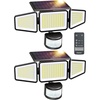 image:imageEnsenior Solar Motion Lights Outdoor Security Flood Lights 3Head 3Pack2 Pack