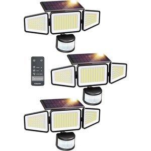 image:imageEnsenior Solar Motion Lights Outdoor Security Flood Lights 3Head 3Pack3 Pack