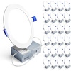 image:imageEnsenior 24 Pack 7 Inch LED Recessed Ceiling Light 5CCT 1600LM 15W 120V5000k  Daylight