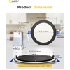 image:imageEnsenior 24 Pack 7 Inch LED Recessed Ceiling Light 5CCT 1600LM 15W 120V5000k4000k3500k3000k2700k  5cct Black