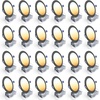 image:imageEnsenior 24 Pack 7 Inch LED Recessed Ceiling Light 5CCT 1600LM 15W 120V5000k4000k3500k3000k2700k  5cct Black