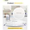 image:imageEnsenior 24 Pack 7 Inch LED Recessed Ceiling Light 5CCT 1600LM 15W 120V5000k4000k3500k3000k2700k  5cct White