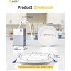 image:imageEnsenior 24 Pack 7 Inch LED Recessed Ceiling Light 5CCT 1600LM 15W 120V6000k  Clear White