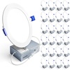 image:imageEnsenior 24 Pack 7 Inch LED Recessed Ceiling Light 5CCT 1600LM 15W 120V6000k  Clear White