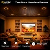 image:imageEnsenior 6 Pack 6 Inch LED Recessed Lights with Night Light 5CCT 1100LMBlack4 Inch