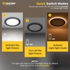 image:imageEnsenior 6 Pack 6 Inch LED Recessed Lights with Night Light 5CCT 1100LMBlack6 Inch
