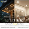 image:imageEnsenior 6 Pack 6 Inch LED Recessed Lights with Night Light 5CCT 1100LMBlack6 Inch