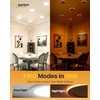image:imageEnsenior 6 Pack 6 Inch LED Recessed Lights with Night Light 5CCT 1100LMWhite4 Inch