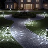 image:imageEnsenior Solar Lights Outdoor 3000K LED Pathway Garden Lights 8 Pack6500K Cool White