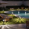image:imageEnsenior Solar Lights Outdoor 3000K LED Pathway Garden Lights 8 Pack6500K Cool White