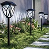 image:imageEnsenior Solar Lights Outdoor 3000K LED Pathway Garden Lights 8 Pack6500K Cool White