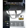image:imageMotion Sensor Outdoor Solar Lights Security Flood Lights 4Head 3 Pack2 Pack