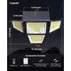 image:imageMotion Sensor Outdoor Solar Lights Security Flood Lights 4Head 3 Pack2 Pack
