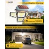 image:imageMotion Sensor Outdoor Solar Lights Security Flood Lights 4Head 3 Pack3 Pack
