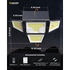 image:imageMotion Sensor Outdoor Solar Lights Security Flood Lights 4Head 3 Pack4 Pack