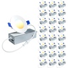 image:imageEnsenior 24 Pack 7 Inch LED Recessed Ceiling Light 5CCT 1600LM 15W 120V5000k4000k3500k3000k2700k  5cct White