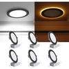 image:imageEnsenior 6 Pack 6 Inch LED Recessed Lights with Night Light 5CCT 1100LMBlack6 Inch