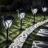 image:imageEnsenior Solar Lights Outdoor 3000K LED Pathway Garden Lights 8 Pack6500K Cool White