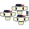 image:imageMotion Sensor Outdoor Solar Lights Security Flood Lights 4Head 3 Pack3 Pack