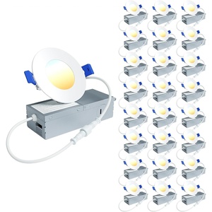 image:imageEnsenior 24 Pack 7 Inch LED Recessed Ceiling Light 5CCT 1600LM 15W 120V5000k4000k3500k3000k2700k  5cct White